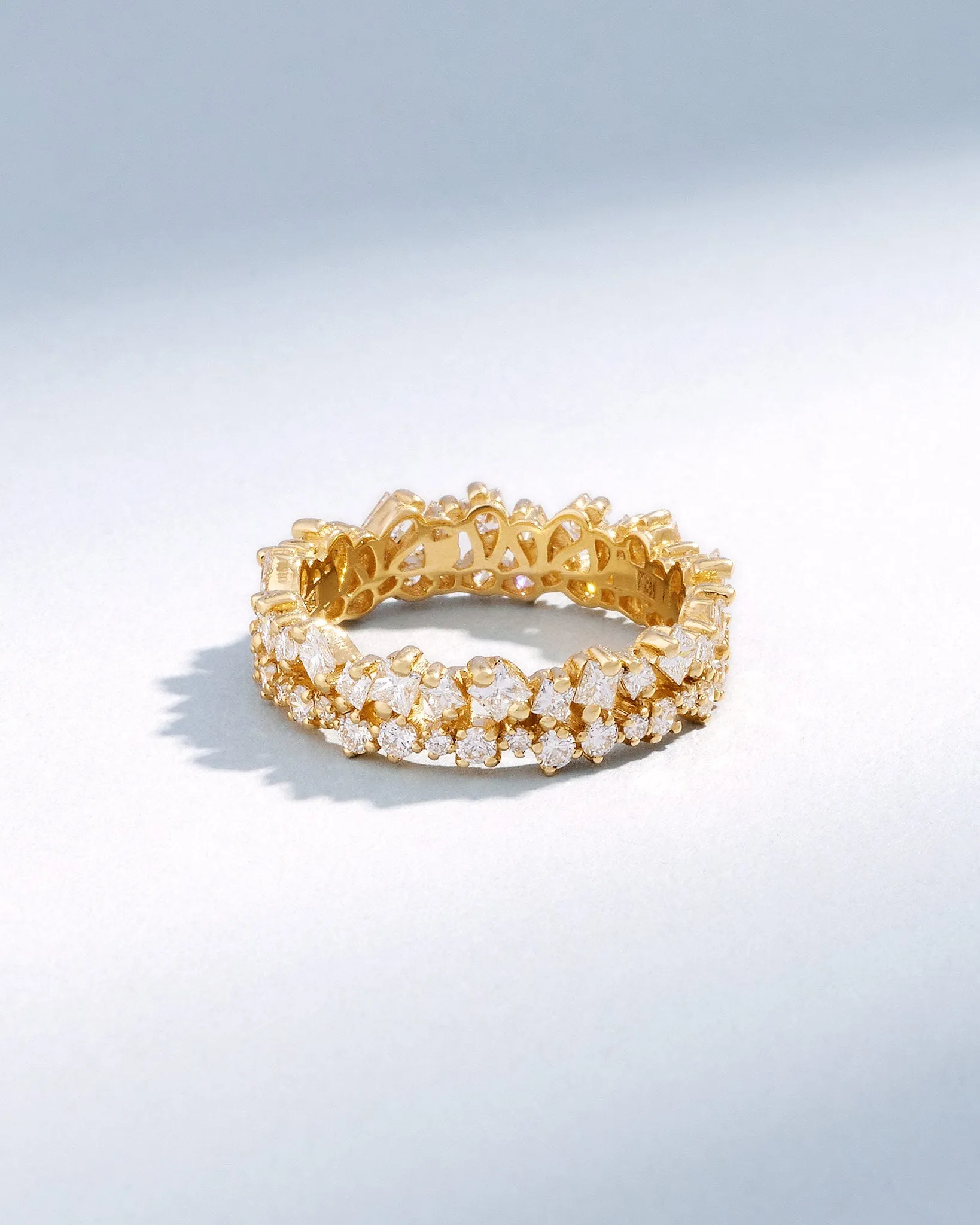 La Fantaisie Short Stack Diamond Eternity Band