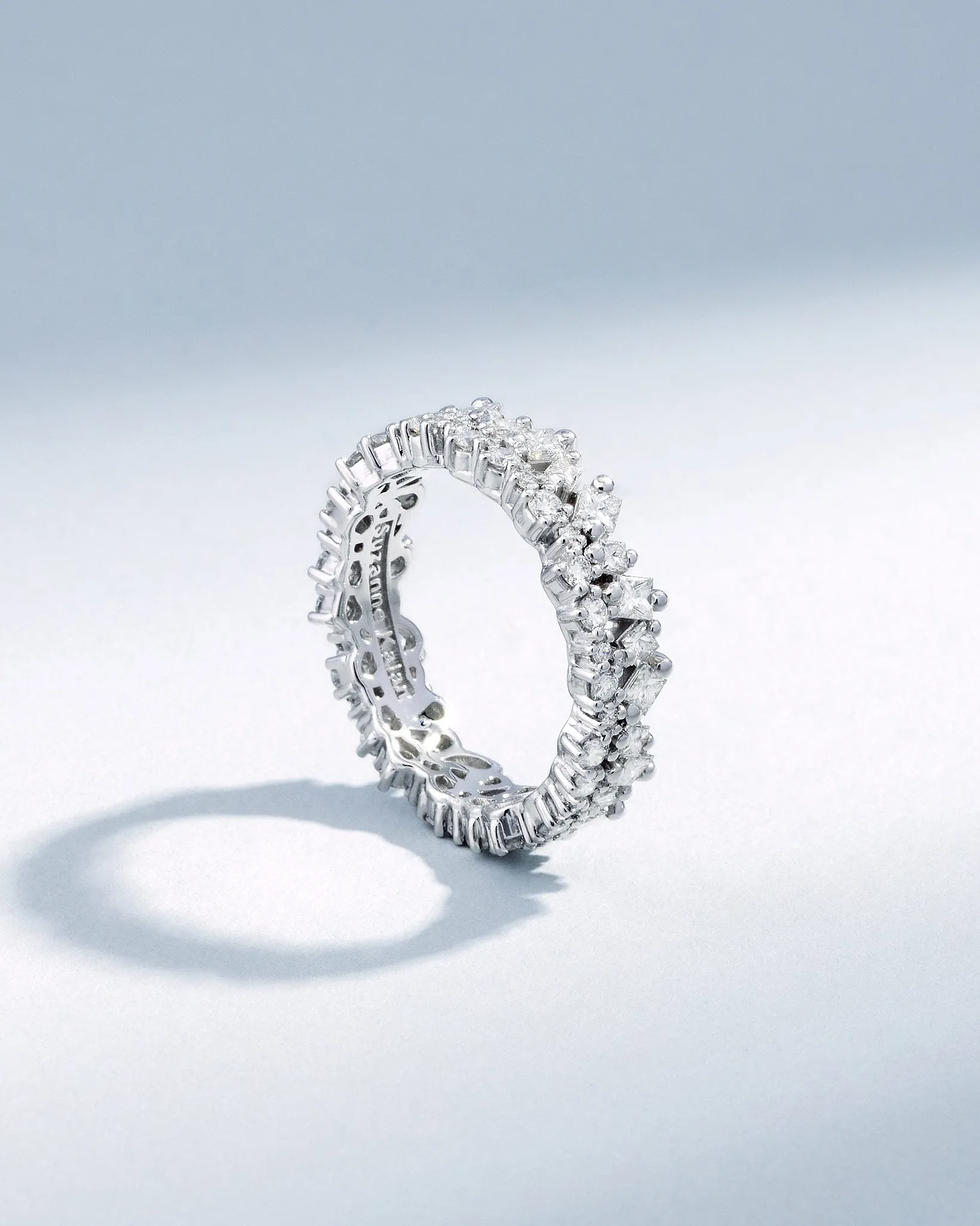 La Fantaisie Short Stack Diamond Eternity Band