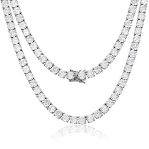 Lab Diamond Tennis Necklace - 6mm