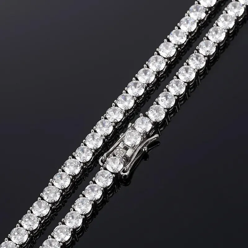 Lab Diamond Tennis Necklace - 6mm