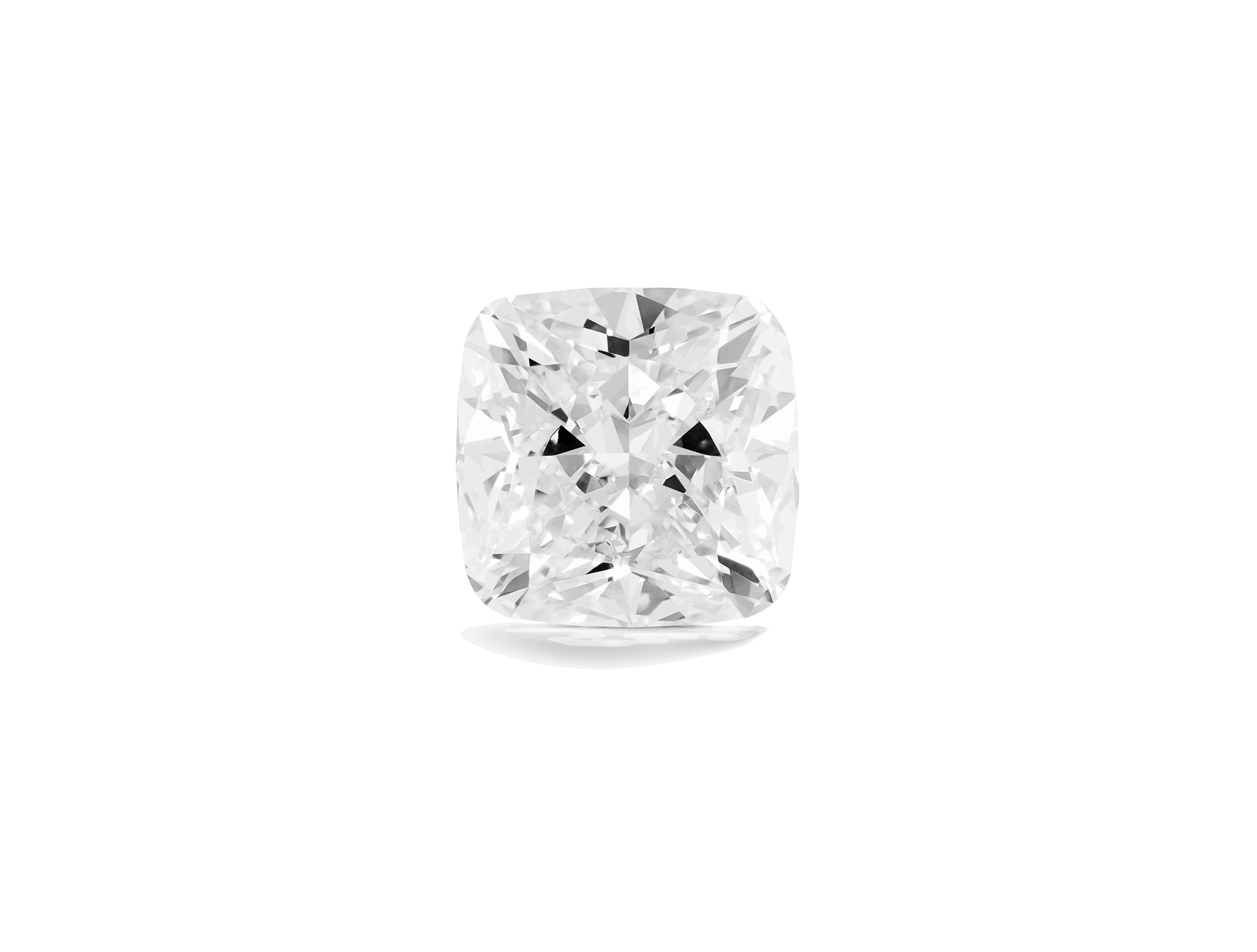 Lab-Grown Loose 3ct. Cushion Cut Diamond | White