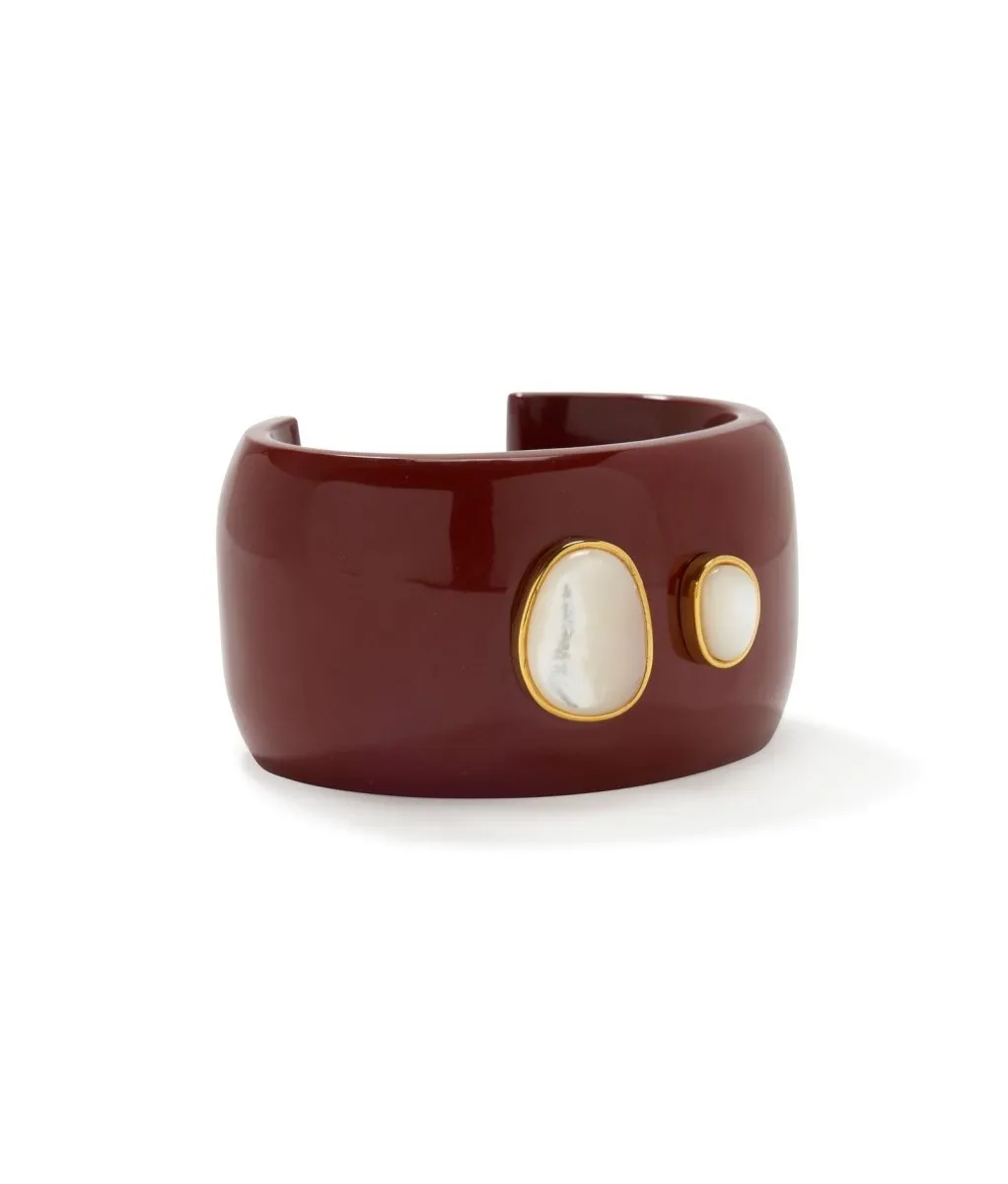 Lanna Cuff in Pearl Brown M/L