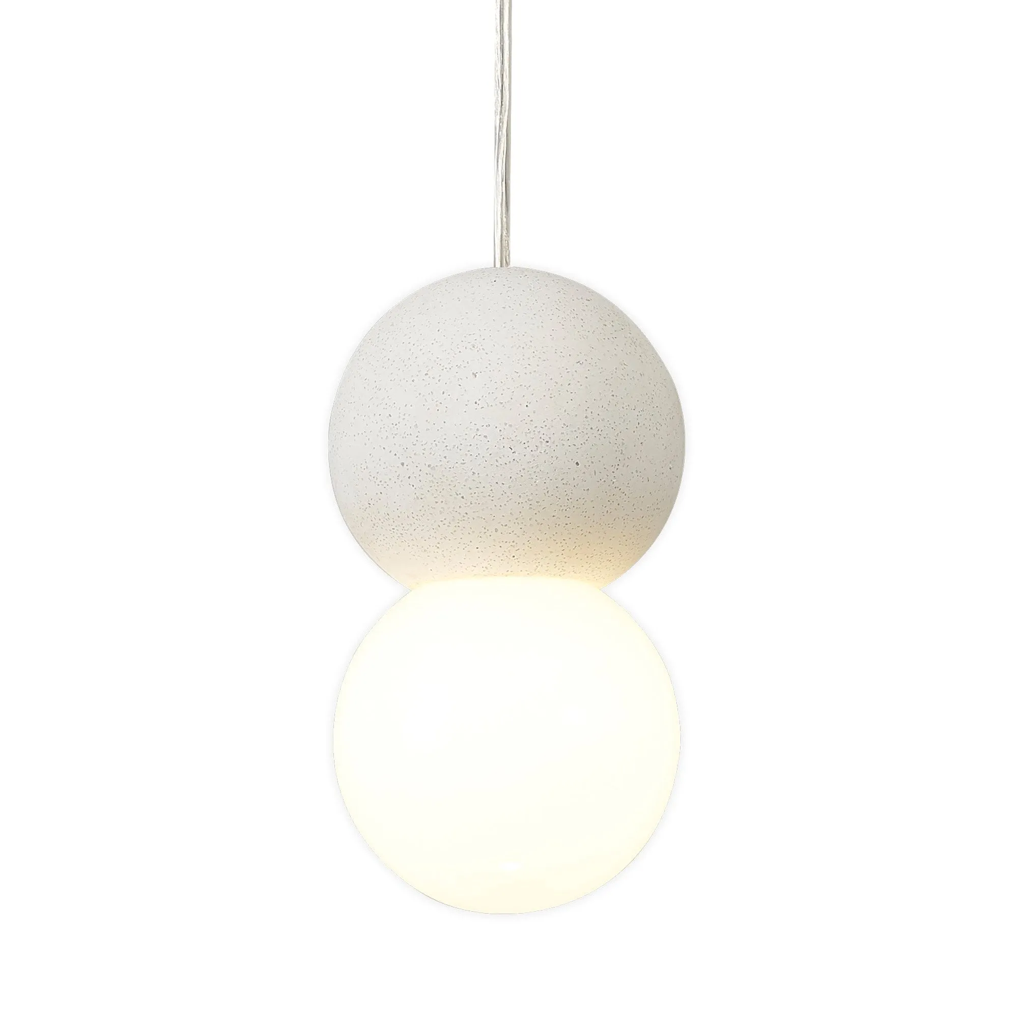 Mantra M7623 Galaxia Pendant Round 1 Light White/White Cement