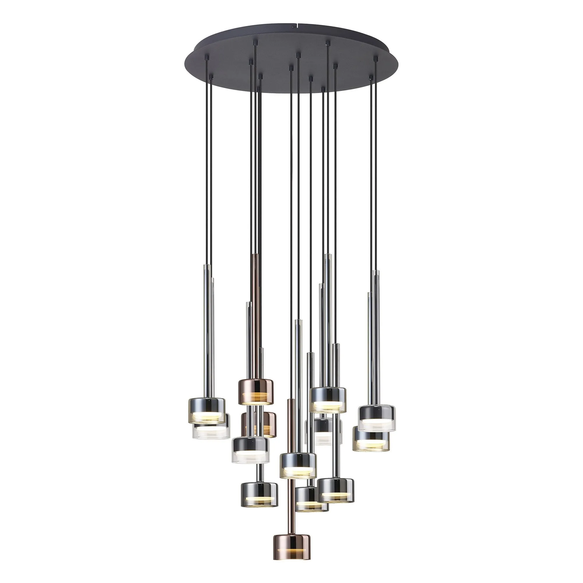 Mantra M7879 Tonic 14 Light Round Pendant Black/Chrome/Bronze/Copper