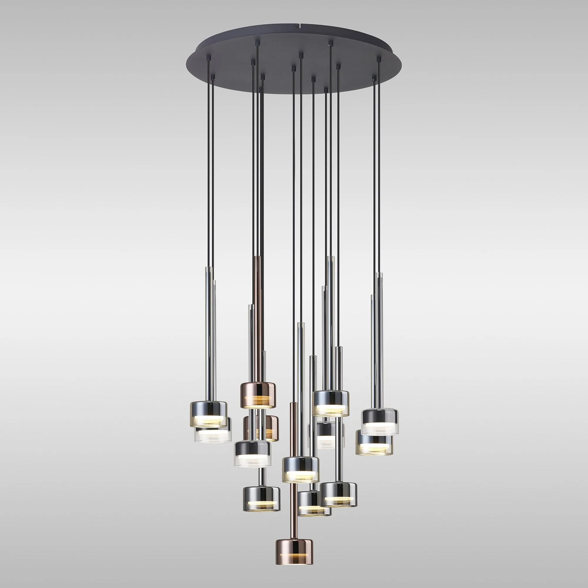 Mantra M7879 Tonic 14 Light Round Pendant Black/Chrome/Bronze/Copper