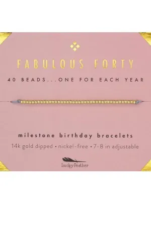 Milestone Birthday Bracelet