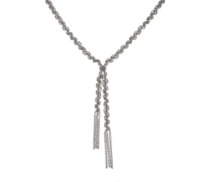 Nava Zahavi Sterling Silver Tie Necklace