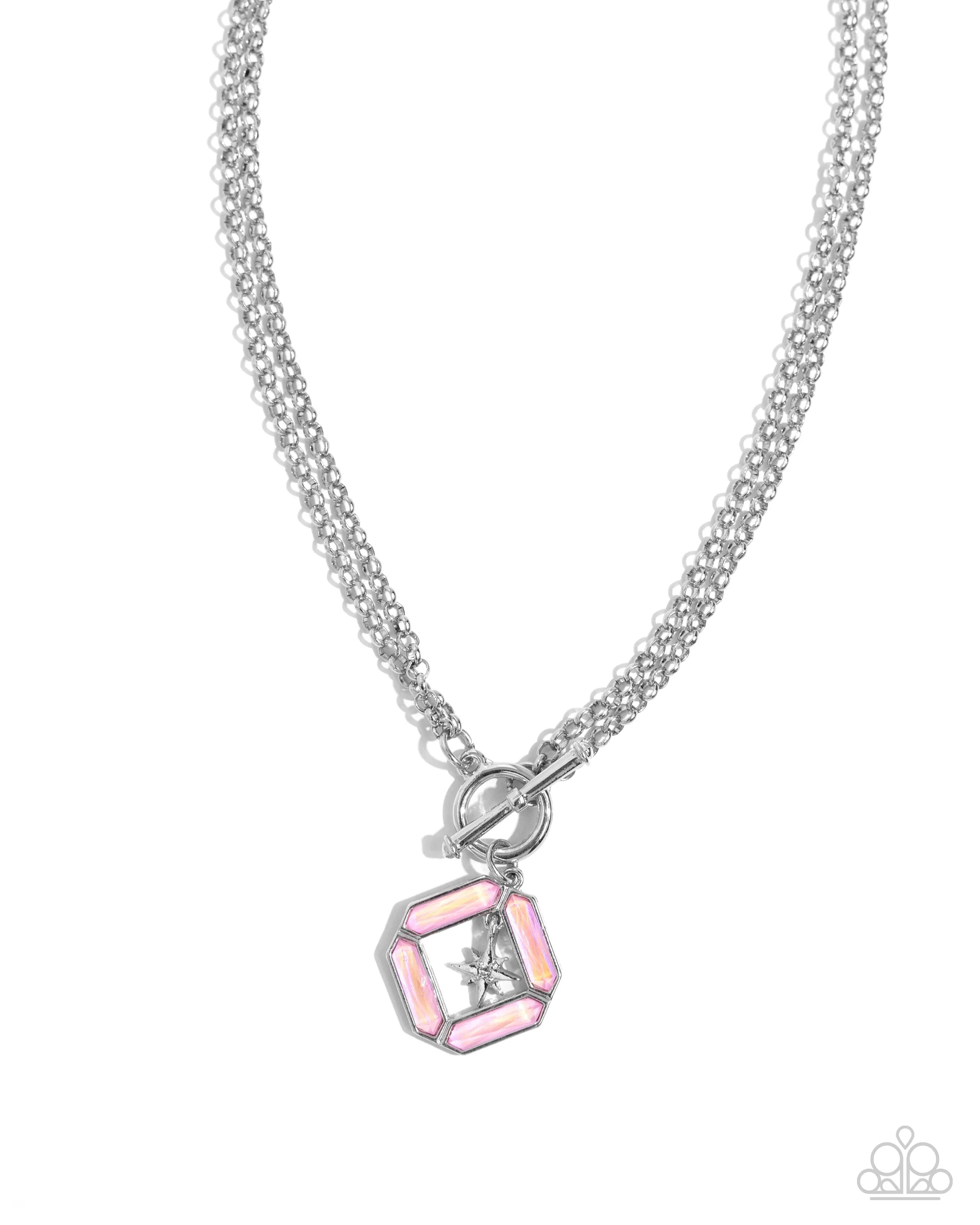 Necklaces Compass Cadenza - Pink N332