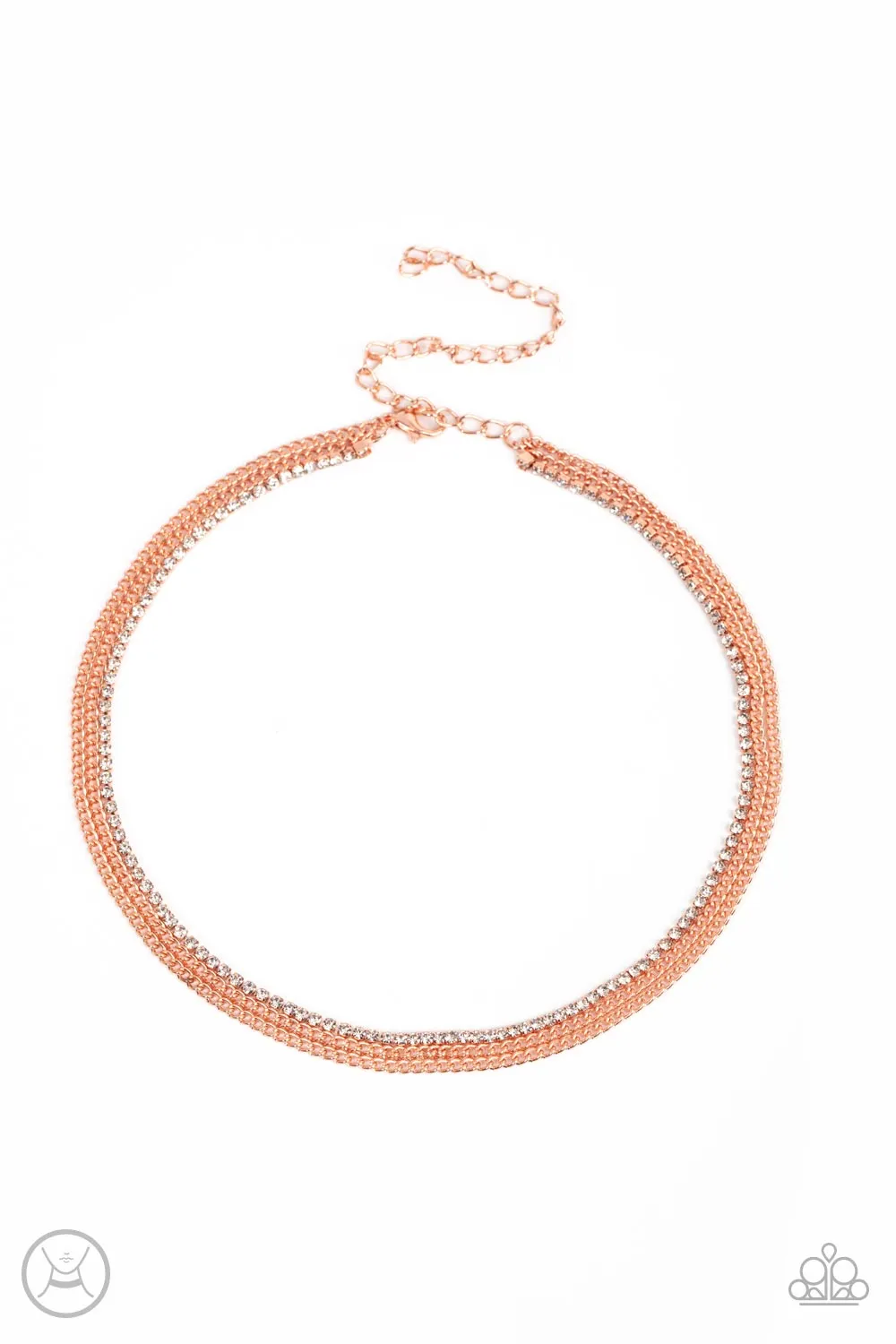 Necklaces Glitzy Gusto - Copper N129