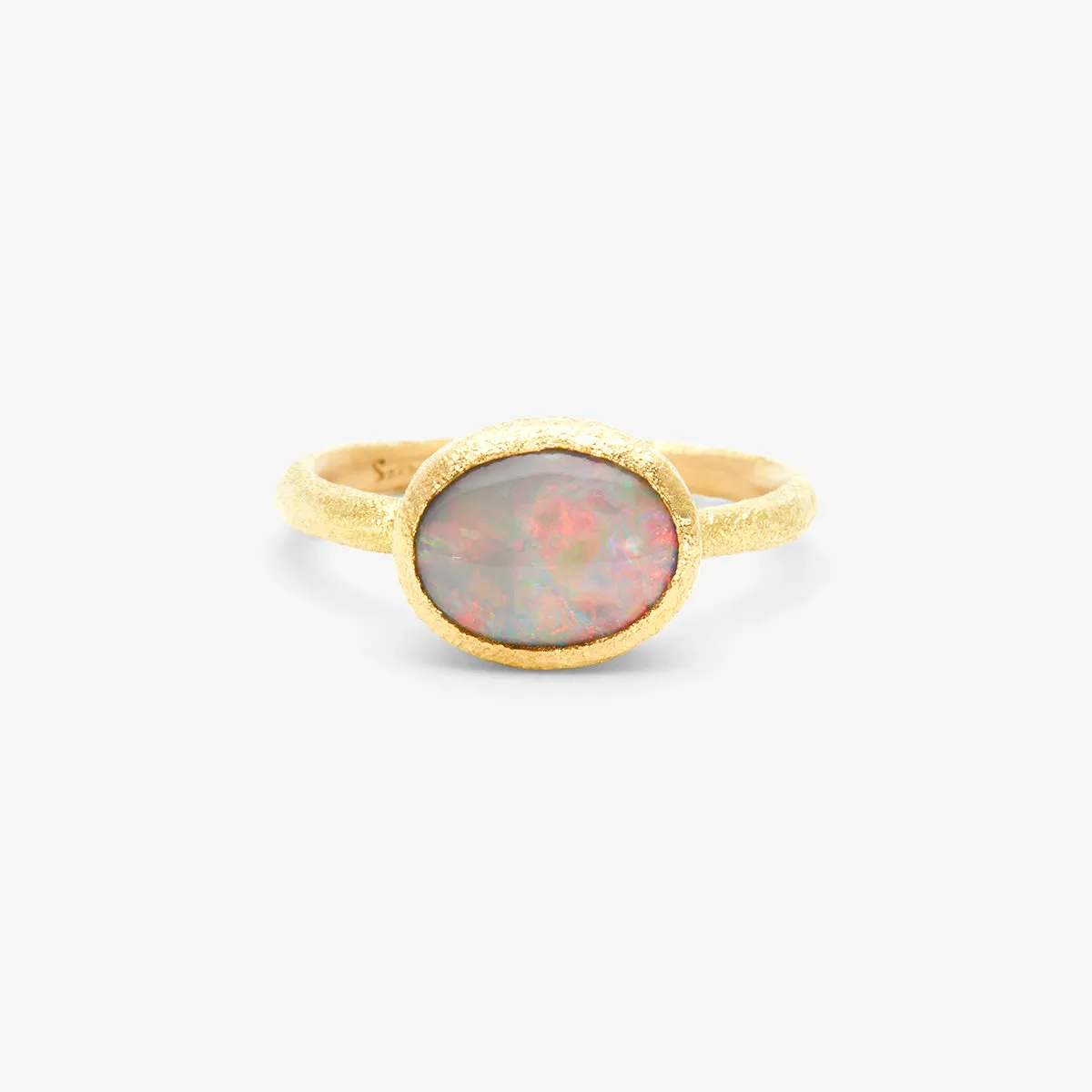 OP4-OOAK | 1.01 Carat One-of-a-Kind Black Opal Ring