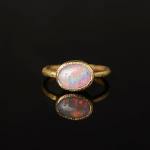 OP4-OOAK | 1.01 Carat One-of-a-Kind Black Opal Ring