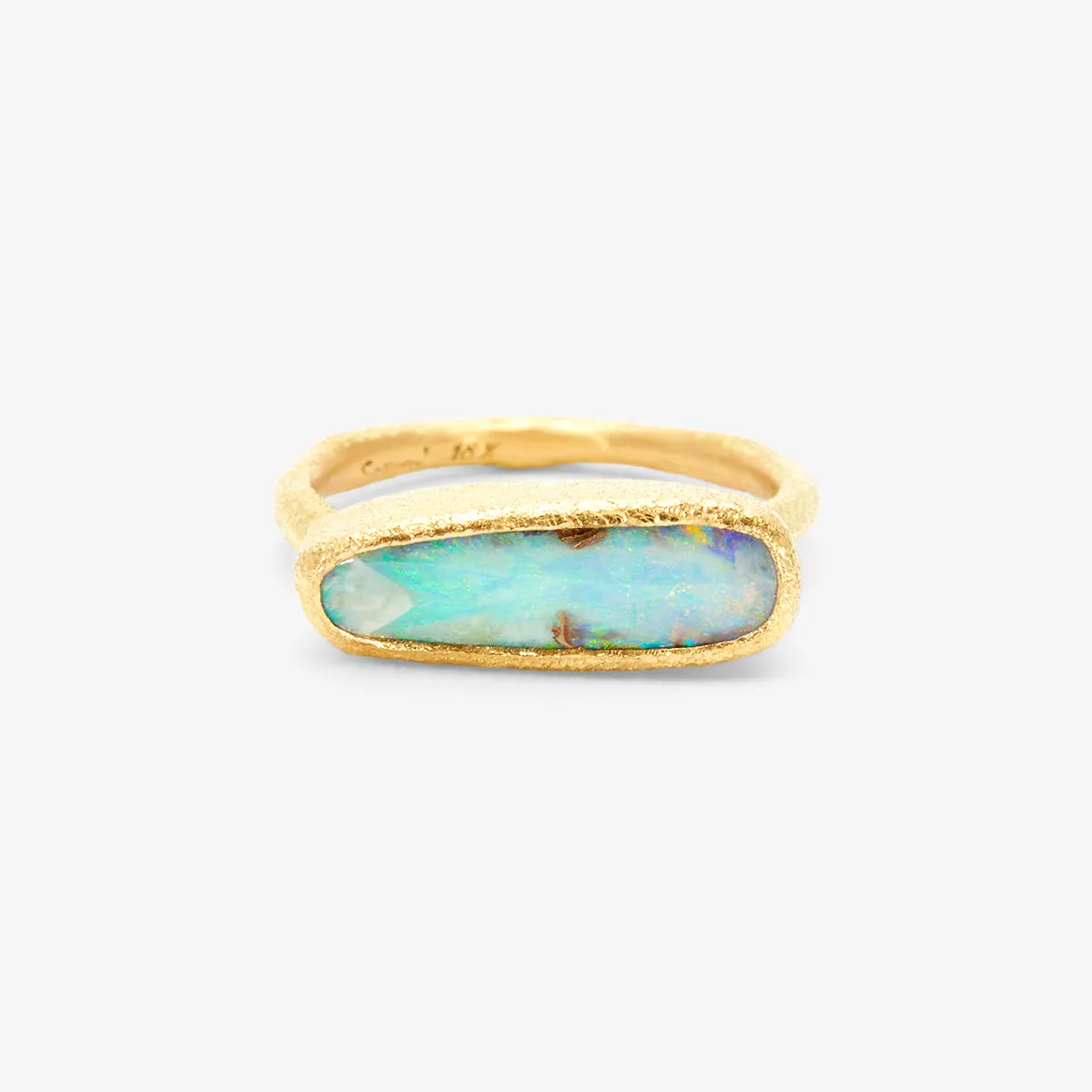 OP8-OOAK | 3.06 Carat One-of-a-Kind Boulder Opal Ring