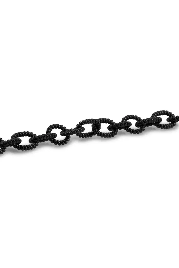 Oxidized Silver Link Chain