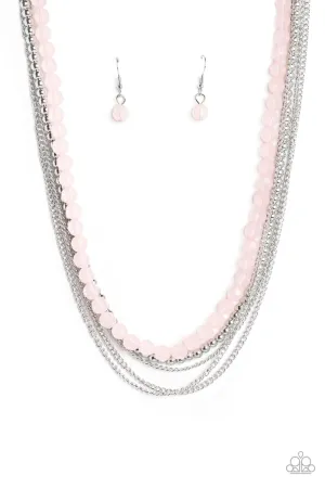 PAPARAZZI Boardwalk Babe - Pink NECKLACE