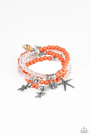 Paparazzi Bracelet ~ Ocean Breeze - Orange