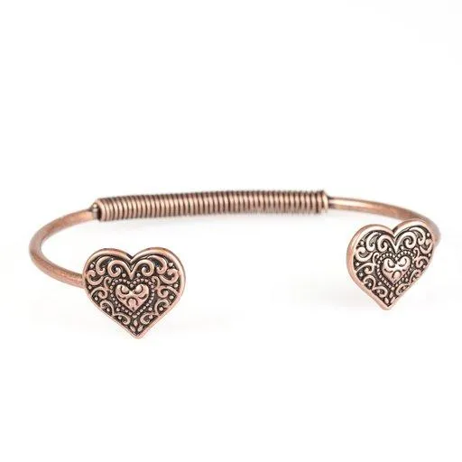 Paparazzi Bracelet ~ Tenderhearted - Copper