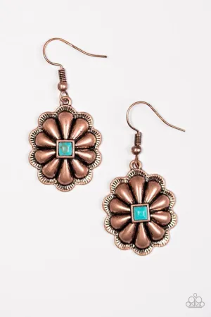 Paparazzi Earring ~ Canyon Daisy - Copper