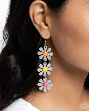 Paparazzi Earring ~ Daisy Dame - Yellow