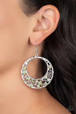 Paparazzi Earring ~ Enchanted Effervescence - Green