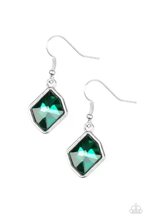 Paparazzi Earring ~ Glow It Up - Green