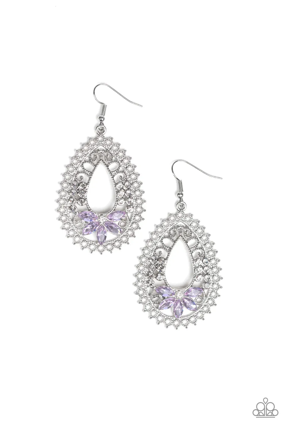 Paparazzi Earring ~ Instant REFLECT - Purple