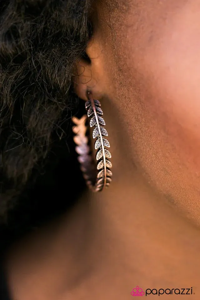 Paparazzi Earring ~ Rome Roaming - Copper