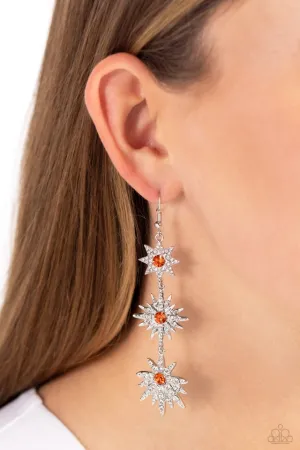 Paparazzi Earring ~ Stellar Series - Orange