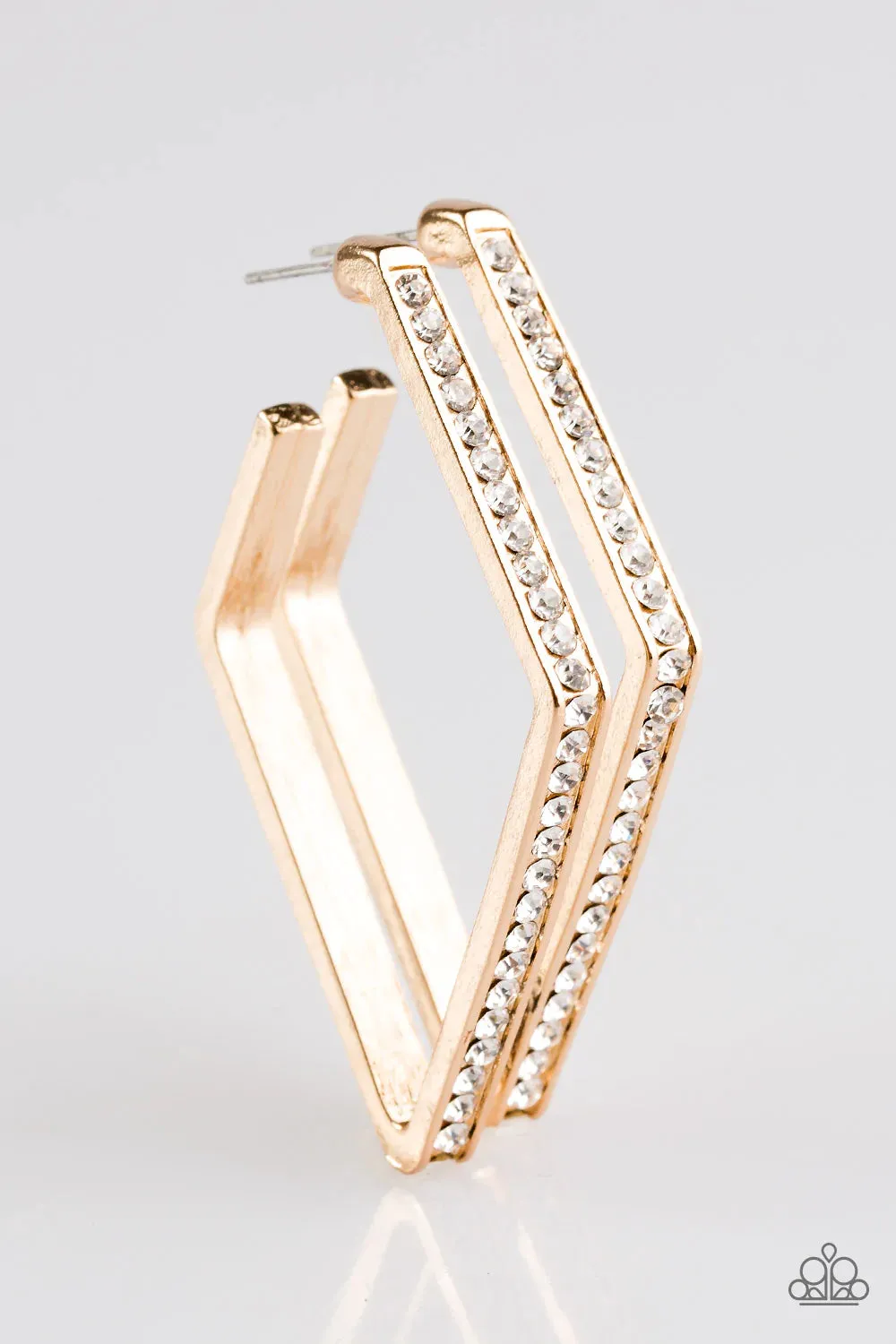 Paparazzi Earring ~ Strikingly Beautiful - Gold