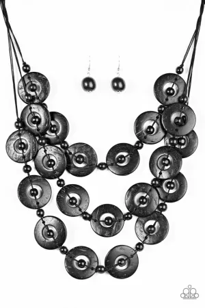 Paparazzi Necklace ~ Bahama Bliss - Black