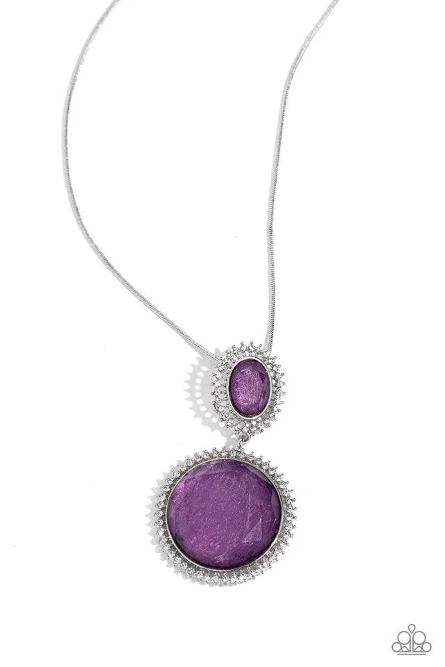 Paparazzi Necklace ~ Castle Cadenza - Purple