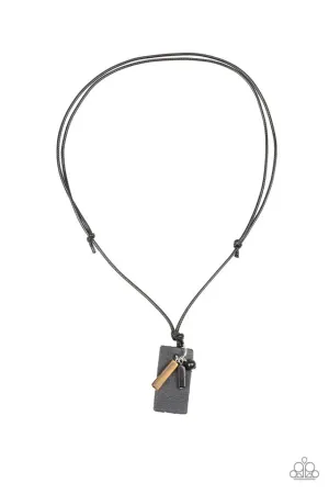 Paparazzi Necklace ~ Explorer Edge - Black