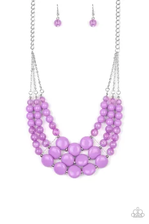 Paparazzi Necklace ~ Flirtatiously Fruity - Purple