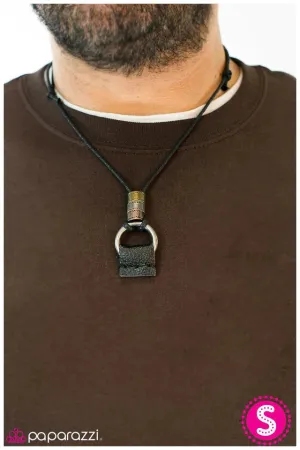 Paparazzi Necklace ~ Hell-Bent For Leather - Black