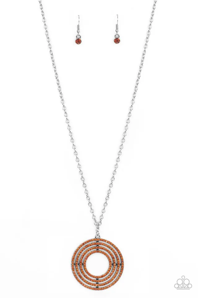 Paparazzi Necklace ~ High-Value Target - Brown