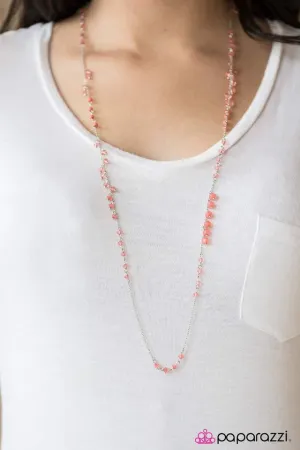 Paparazzi Necklace ~ In Your GLITZY-est Dreams - Orange