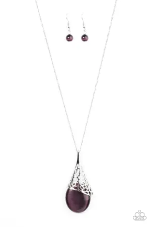 Paparazzi Necklace ~ Lets Take A MOONWALK - Purple