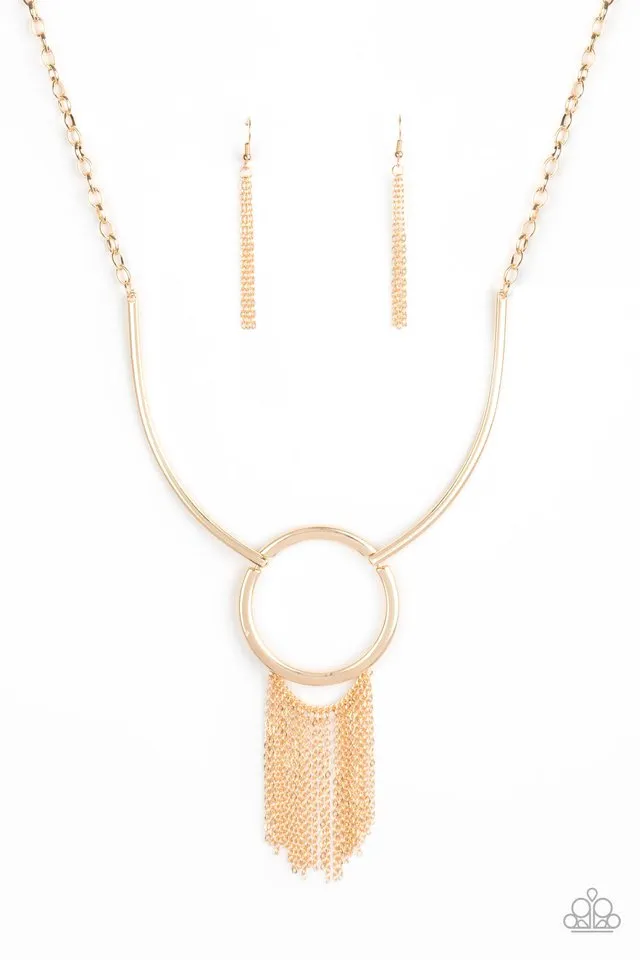 Paparazzi Necklace ~ Pharaoh Paradise - Gold