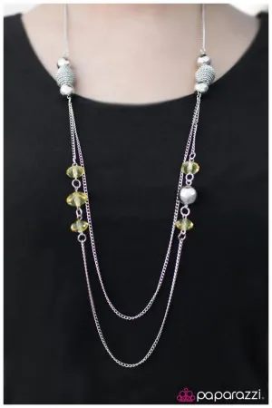 Paparazzi Necklace ~ Pinch Me, Im Dreaming! - Yellow