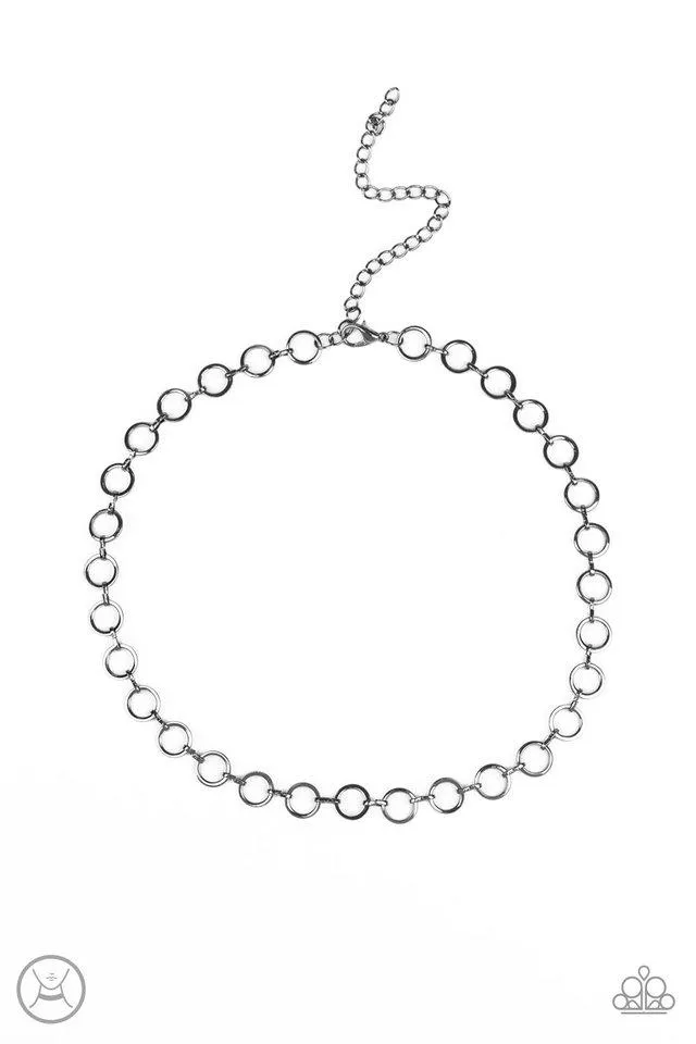 Paparazzi Necklace ~ Roundabout Radiance - Black