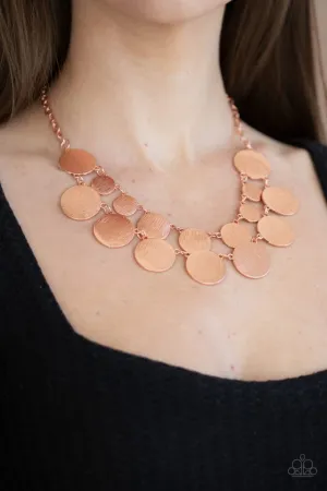 Paparazzi Necklace ~ Stop and Reflect - Copper