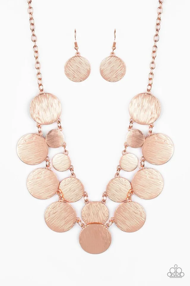 Paparazzi Necklace ~ Stop and Reflect - Copper