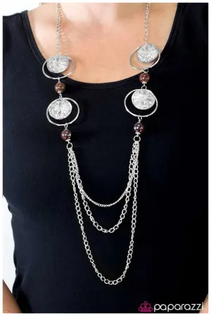 Paparazzi Necklace ~ Utter Amazement - Brown