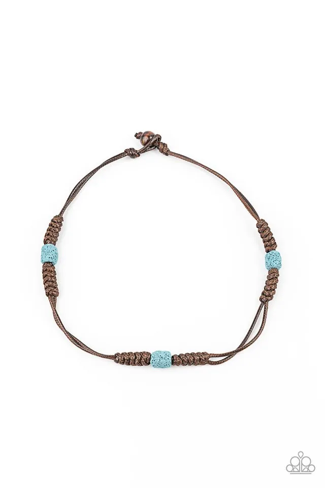 Paparazzi Necklace ~ Volcanic Vagabond - Blue