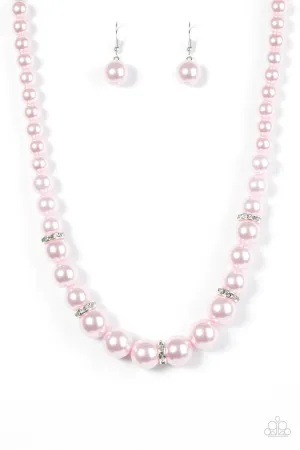 Paparazzi Necklace ~ You Had Me At Pearls - Pink