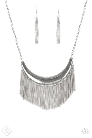 Paparazzi Necklace ~ Zoo Zone  - Silver