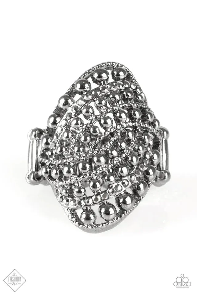 Paparazzi Ring ~ Drop Dead Debonair - Black