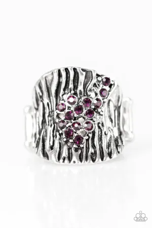 Paparazzi Ring ~ Tiger Stripes - Purple