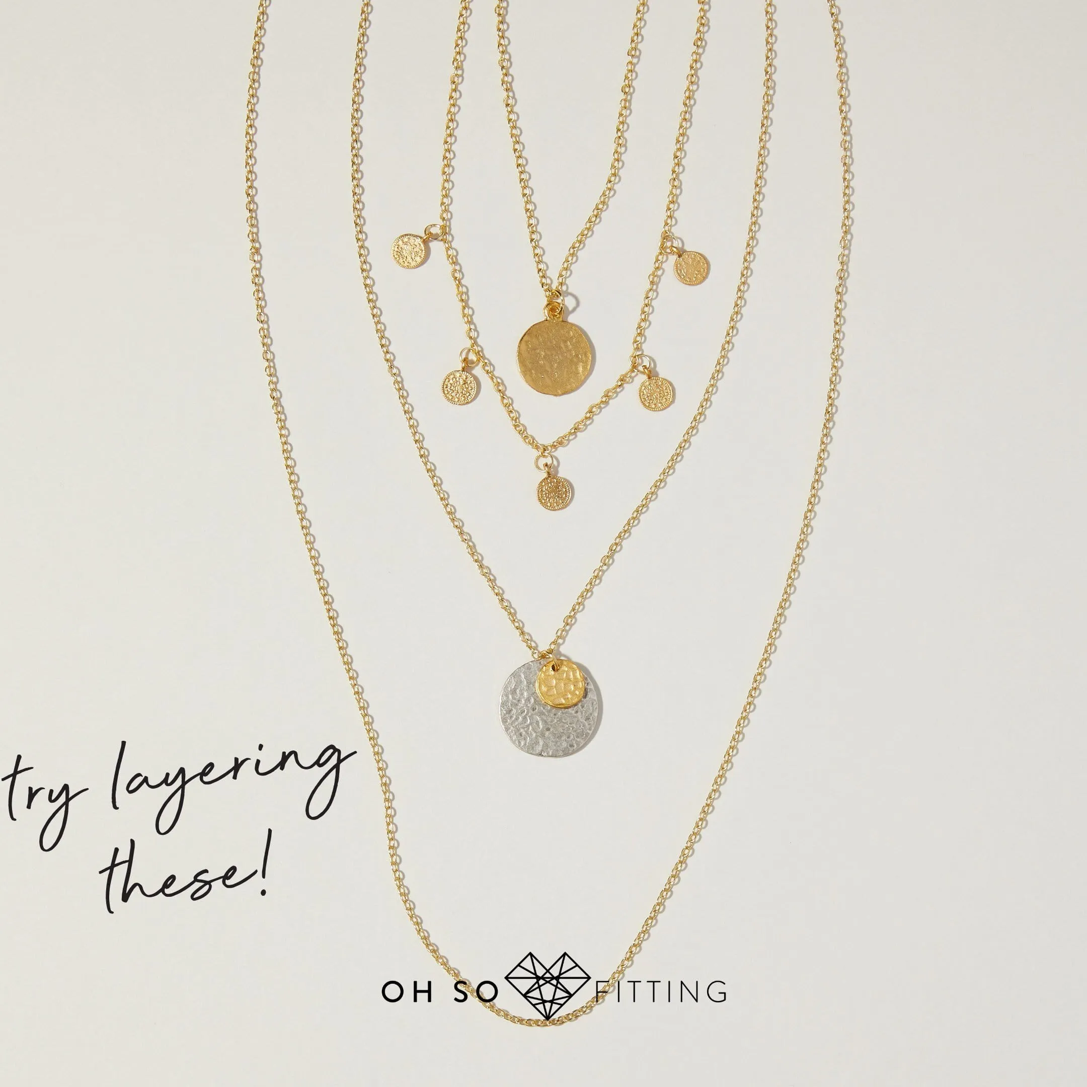 "L'Or" Layering Coin Necklaces