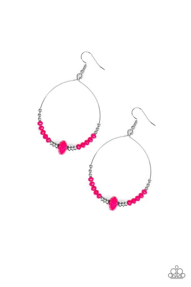 Retro Rural Pink-Earrings