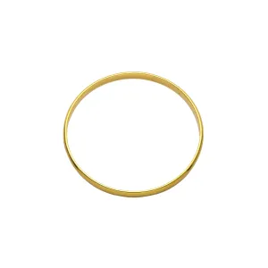 Round glossy 6mm bracelets plated in 14K Gold, 18K Gold colors